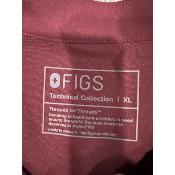Figs Technical Collection Labor & Delivery Women's Scrub Top Size XLarge - Picture 3 of 13